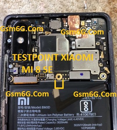 Xiaomi Mi8 Se Test Point / EDL Point